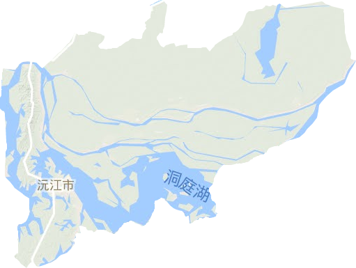 沅江市地形地图