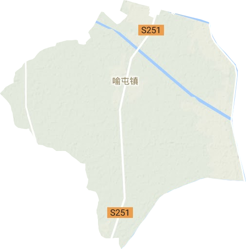 喻屯镇地形地图
