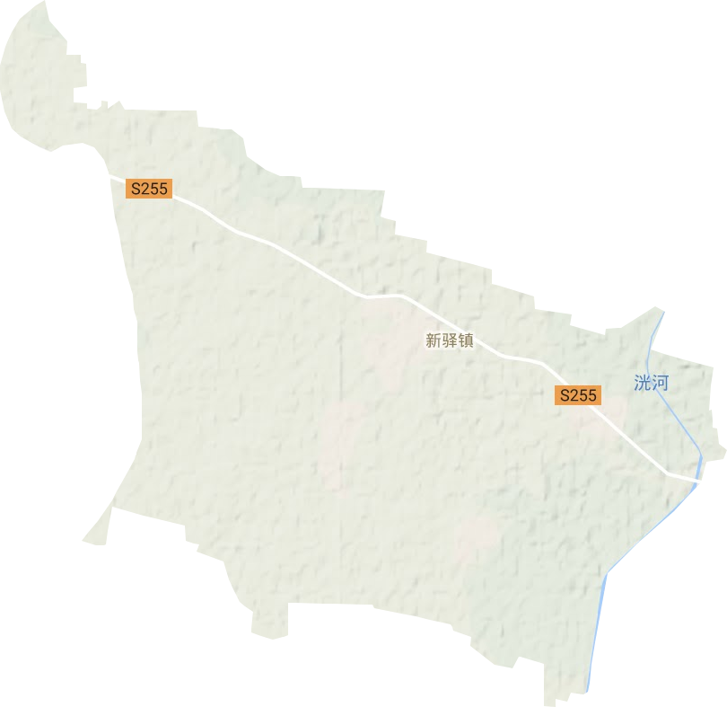 新驿镇地形地图