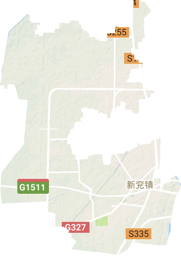 新兖镇地形地图