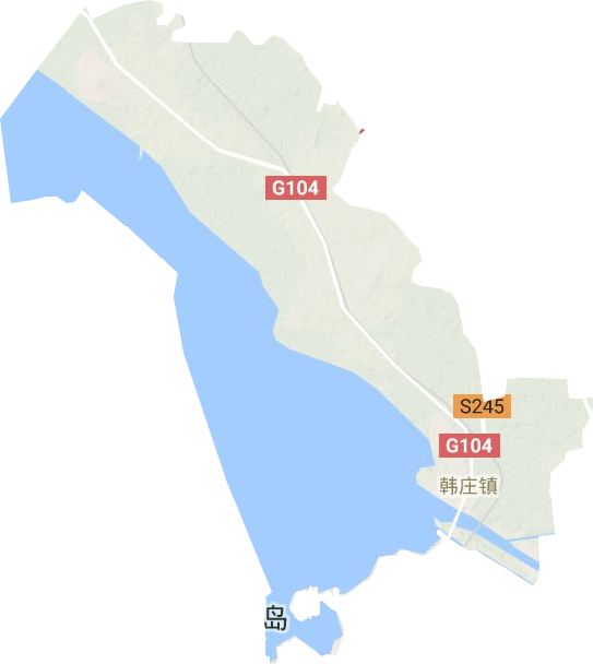 韩庄镇地形地图