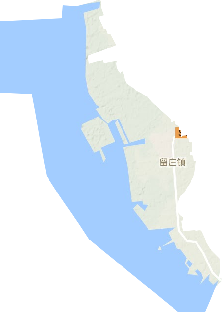 留庄镇地形地图