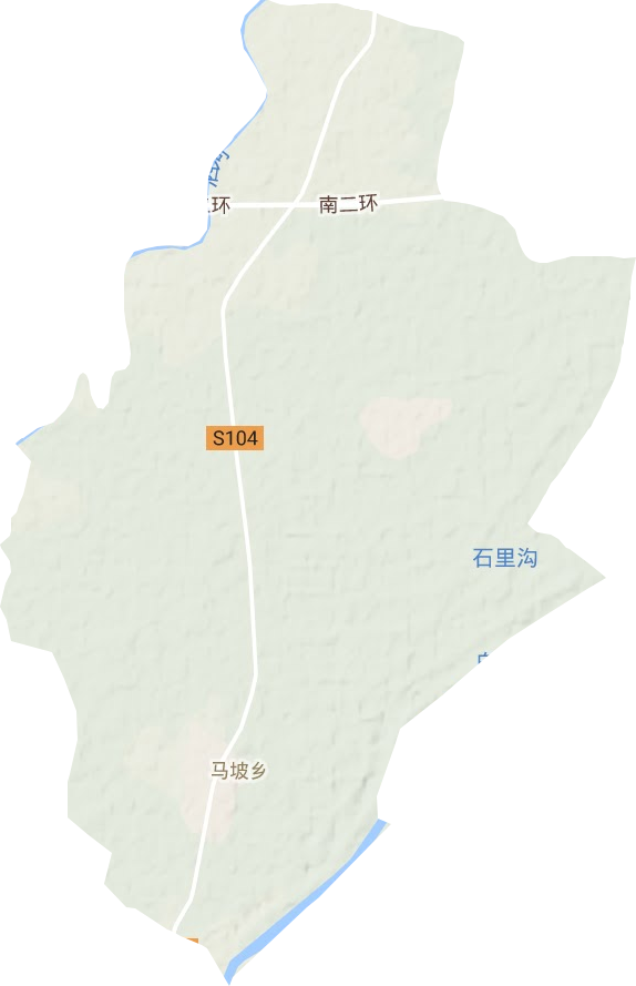 马坡镇地形地图