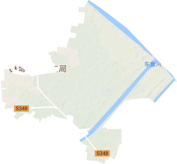 谷亭街道地形地图