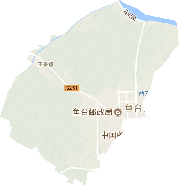 王鲁镇地形地图