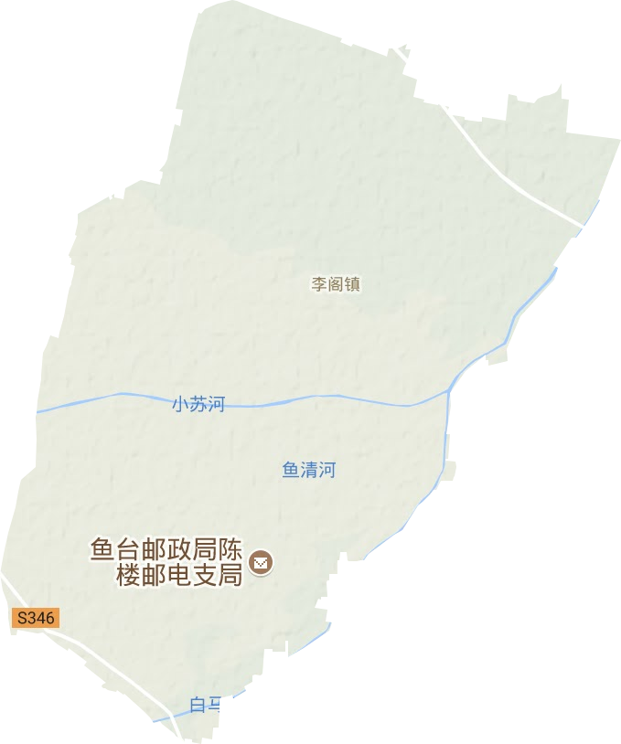 李阁镇地形地图