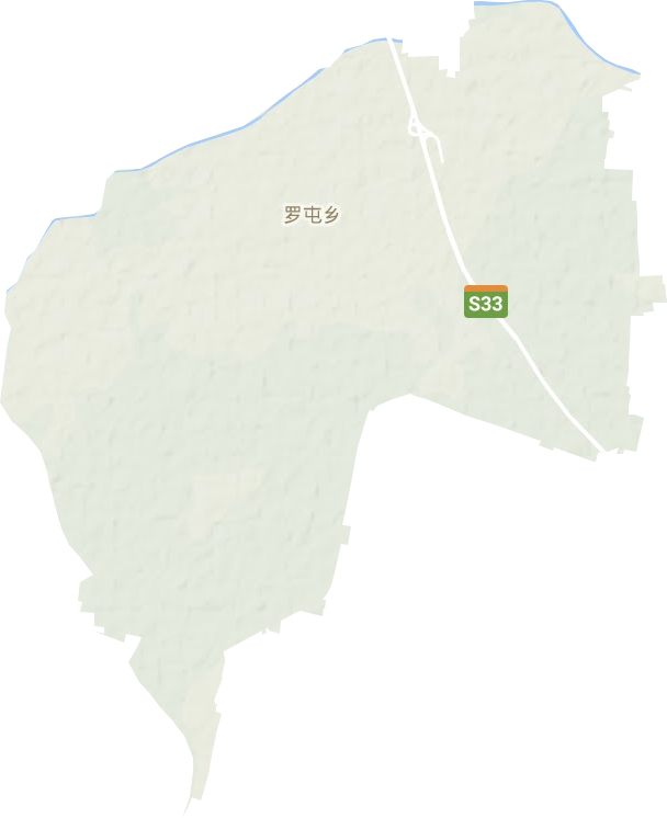 罗屯镇地形地图