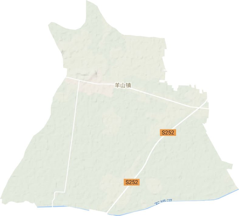 羊山镇地形地图