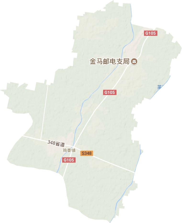 鸡黍镇地形地图