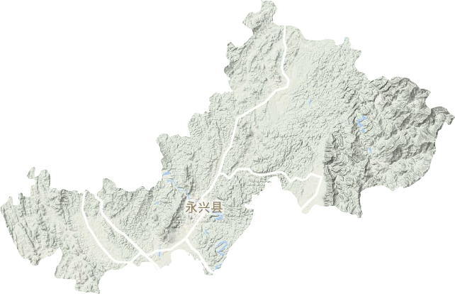 永兴县地形地图