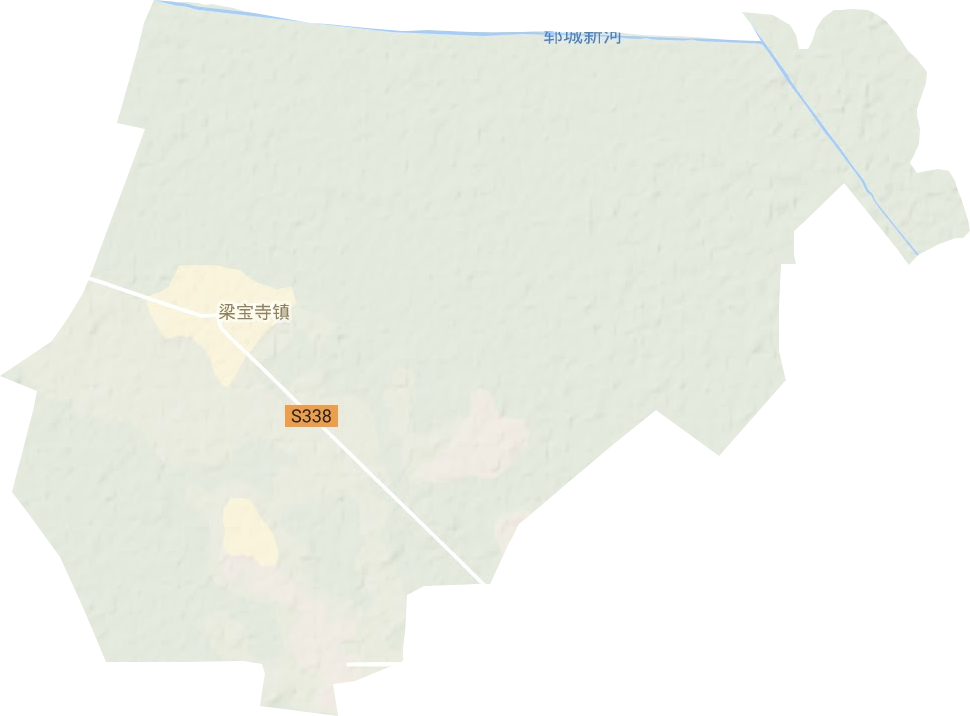 梁宝寺镇地形地图