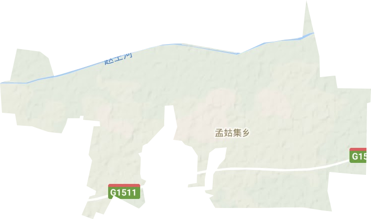 孟姑集镇地形地图