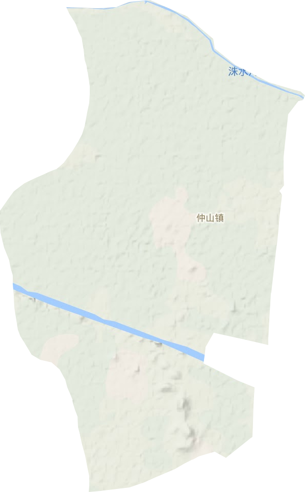 仲山镇地形地图