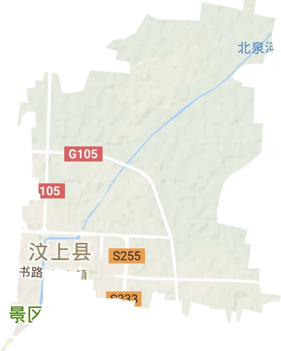 汶上街道地形地图