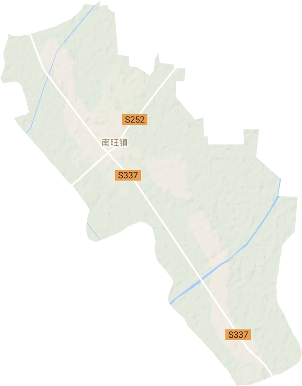 南旺镇地形地图