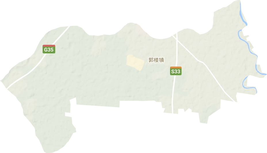 郭楼镇地形地图