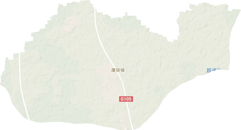康驿镇地形地图