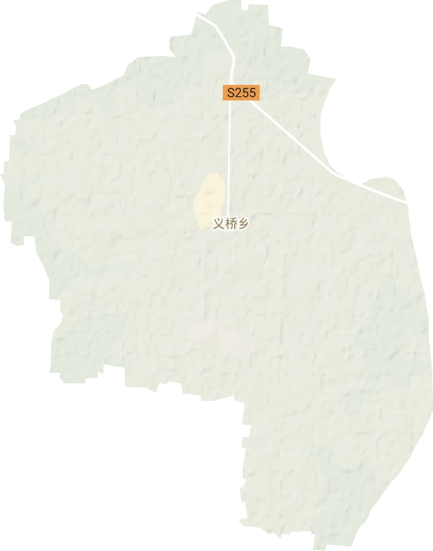 义桥镇地形地图