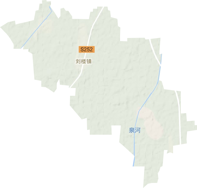 刘楼镇地形地图