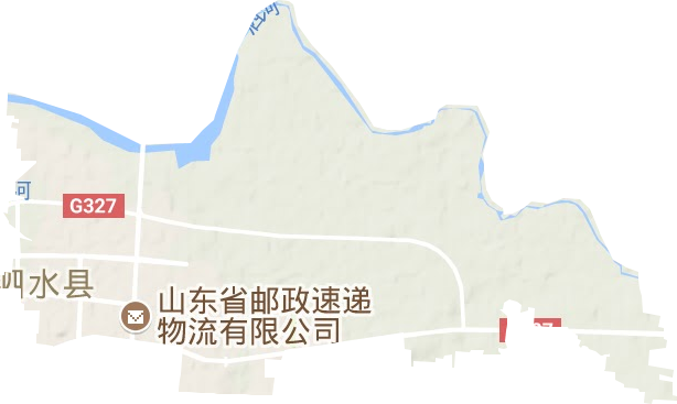 泗河街道地形地图