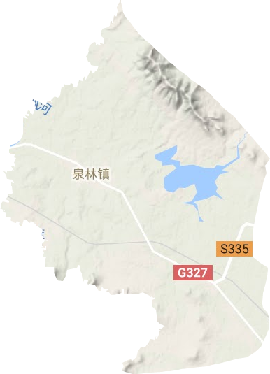 泉林镇地形地图