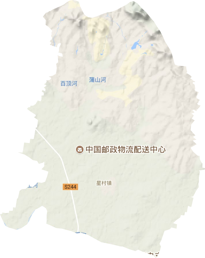 星村镇地形地图