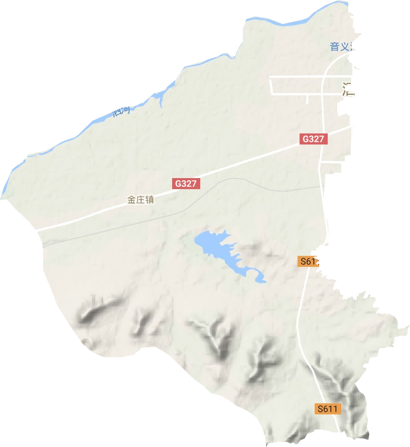 金庄镇地形地图