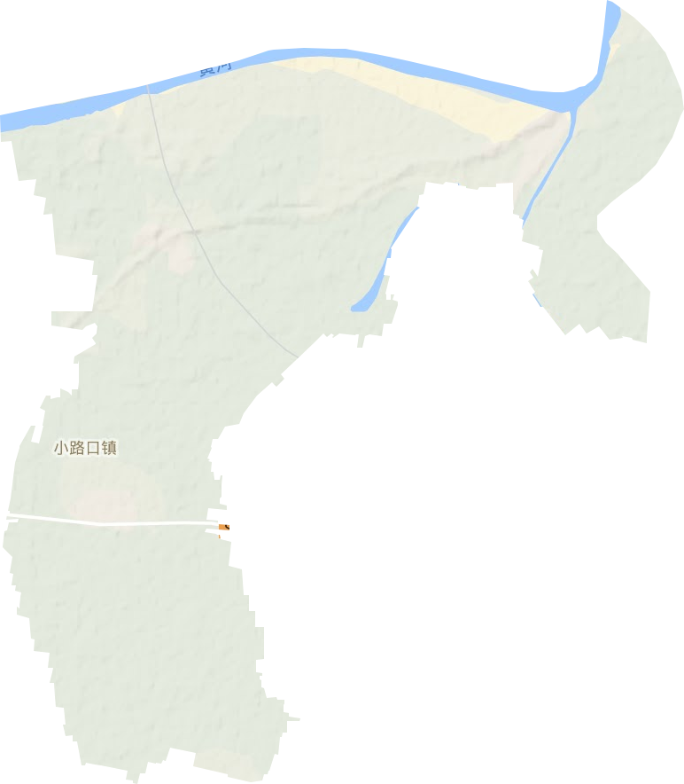 小路口镇地形地图
