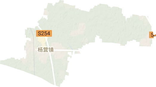 杨营镇地形地图