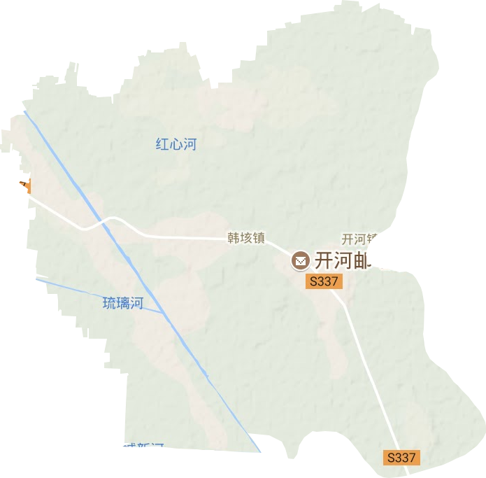韩垓镇地形地图