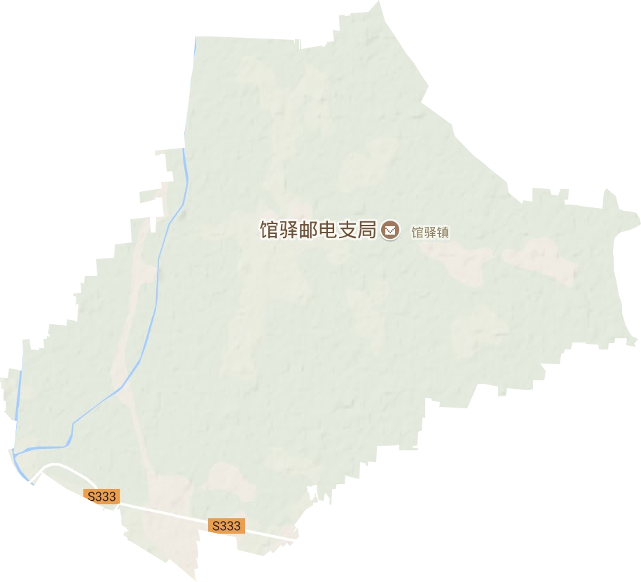馆驿镇地形地图