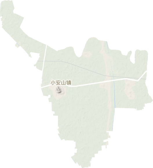 小安山镇地形地图