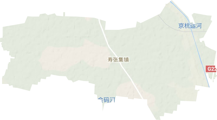 寿张集镇地形地图