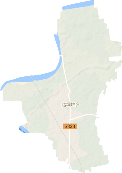 赵堌堆乡地形地图