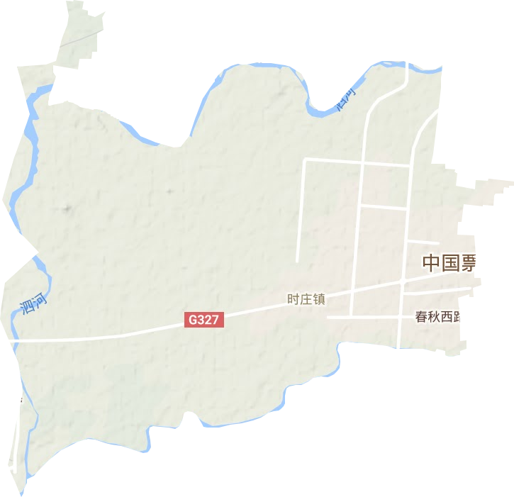 时庄街道地形地图