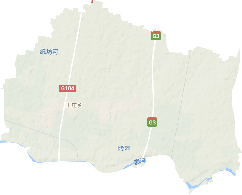 王庄镇地形地图