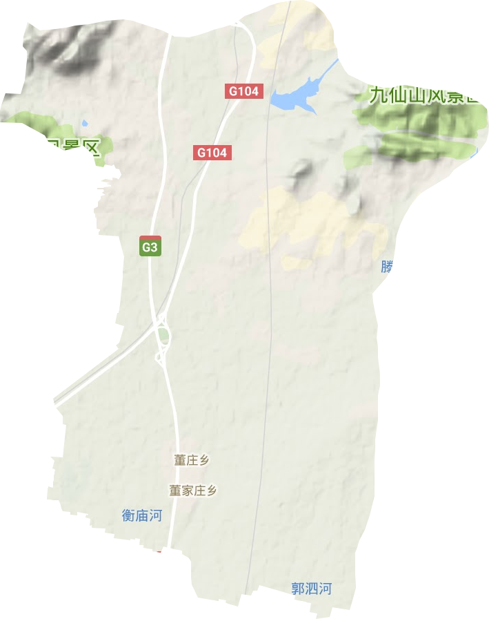 石门山镇地形地图