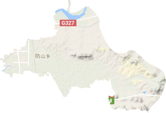 防山镇地形地图