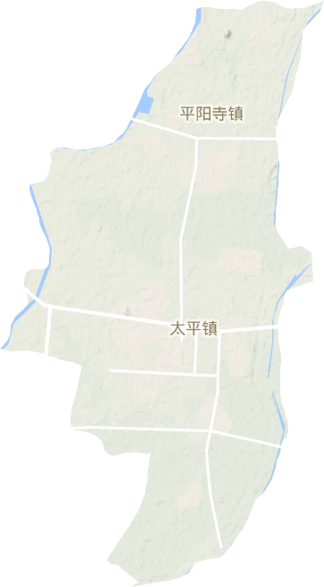 太平镇地形地图