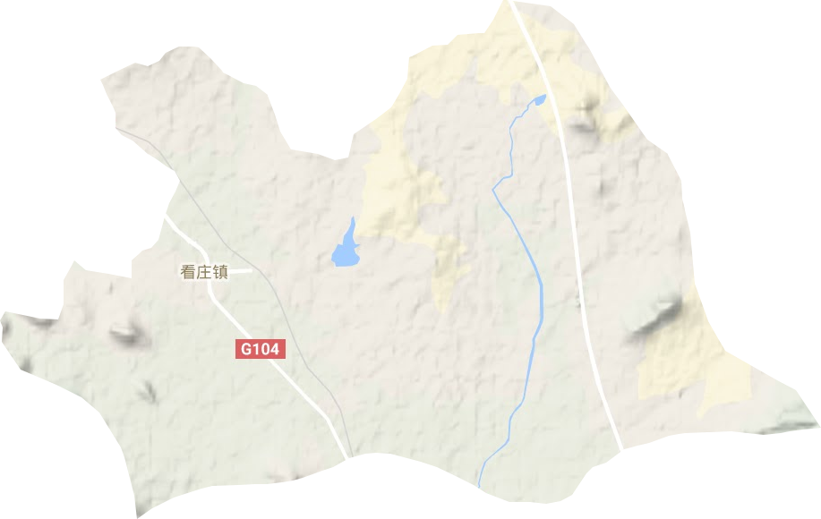 看庄镇地形地图
