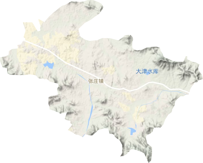 张庄镇地形地图