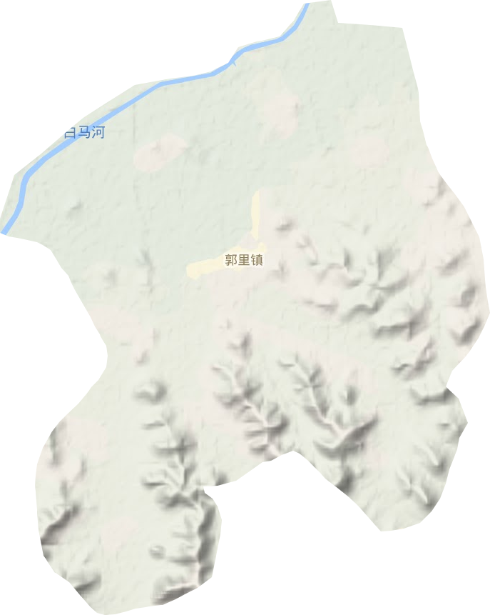 郭里镇地形地图