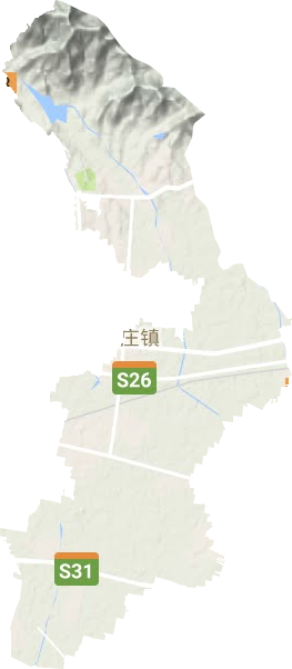 省庄镇地形地图