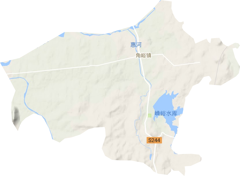 角峪镇地形地图