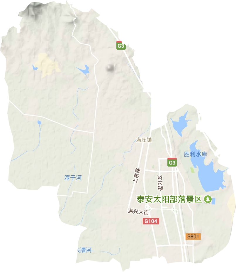 满庄镇地形地图