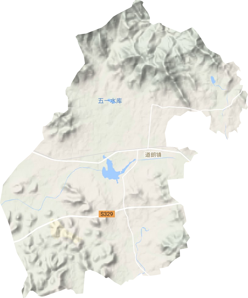 道朗镇地形地图
