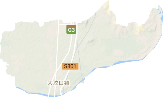 大汶口镇地形地图