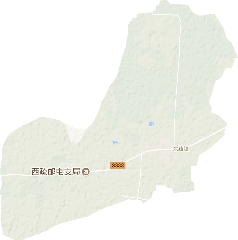 东疏镇地形地图