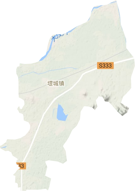 堽城镇地形地图