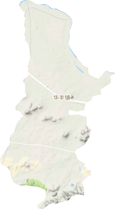 华丰镇地形地图